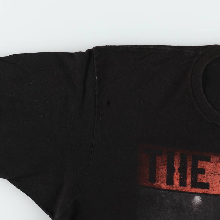 THE CLASH Clash Band T-shirt Band T Men's L size unclear black type Vintage Second Hand