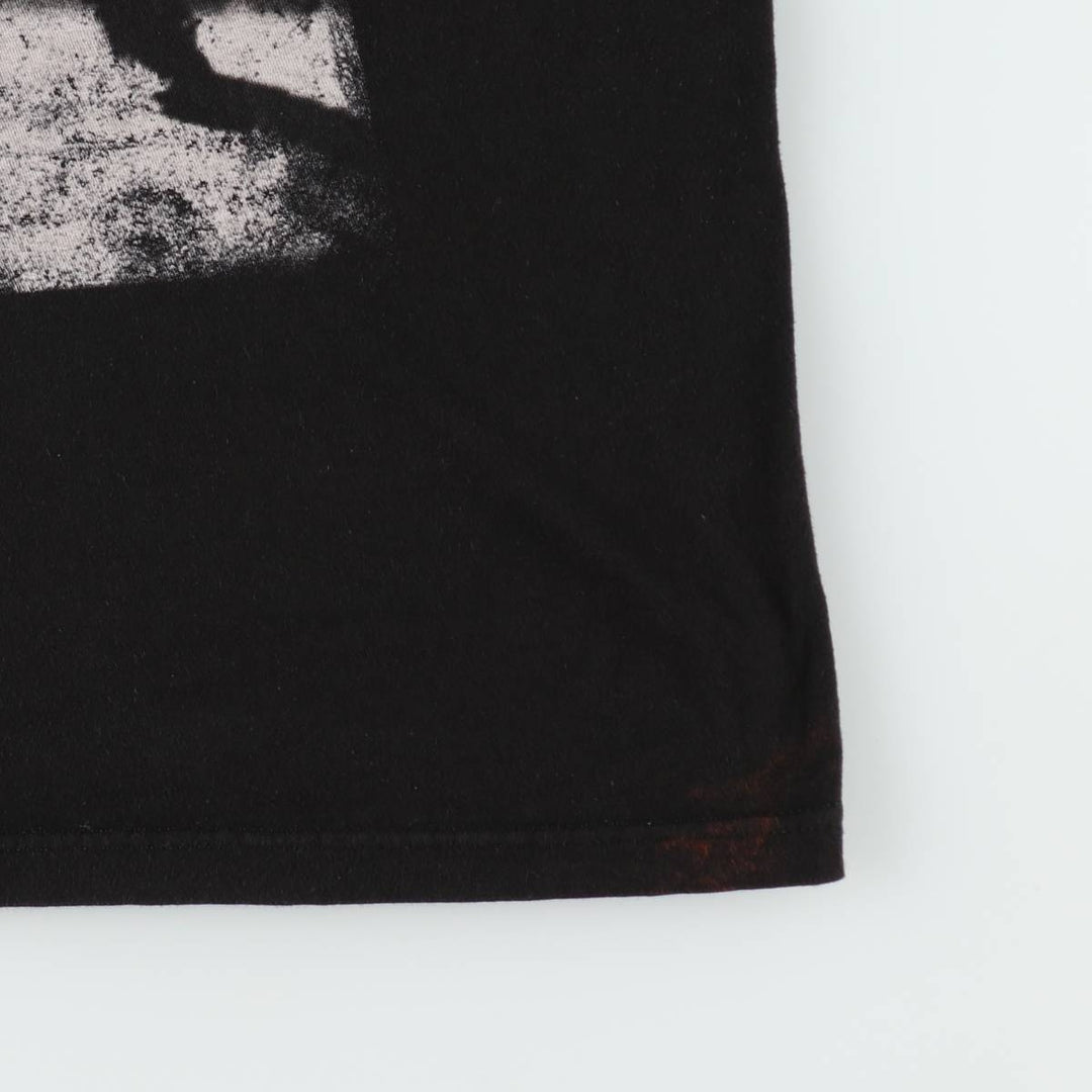 THE CLASH Clash Band T-shirt Band T Men's L size unclear black type Vintage Second Hand