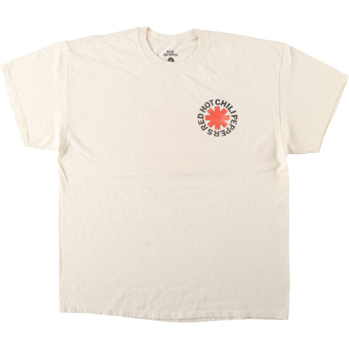 RED HOT CHILI PEPPERS Red Hot Chili Peppers Band T-shirt Band T Men's XL equivalent cotton unbleached Vintage Second Hand