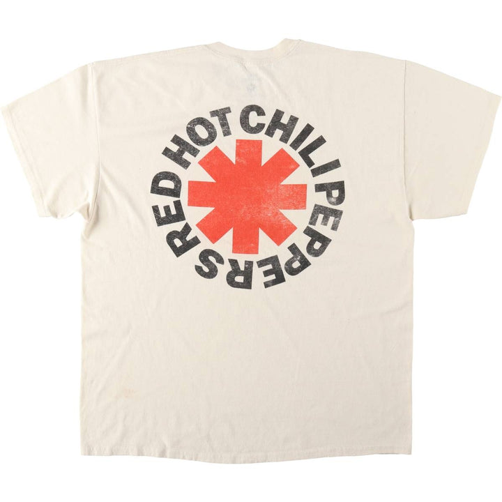 RED HOT CHILI PEPPERS Red Hot Chili Peppers Band T-shirt Band T Men's XL equivalent cotton unbleached Vintage Second Hand