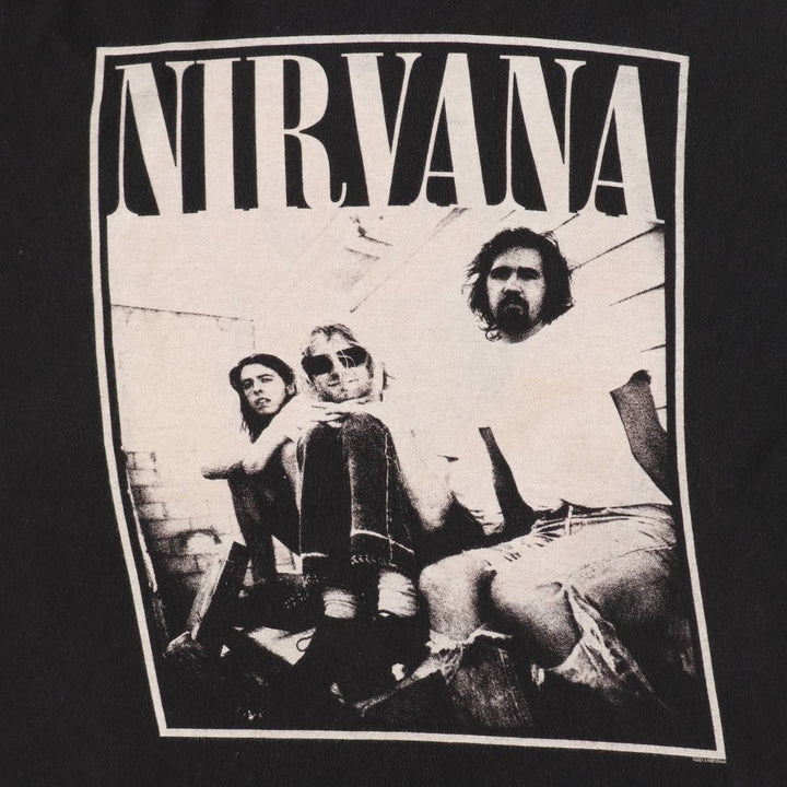 NIRVANA Nirvana Band T-shirt, Band T, Men's XL size unclear black type Vintage Second Hand