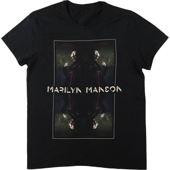 MARILYN MANSON Marilyn Manson Band T-shirt Band T Men's S size unclear black type Vintage Second Hand