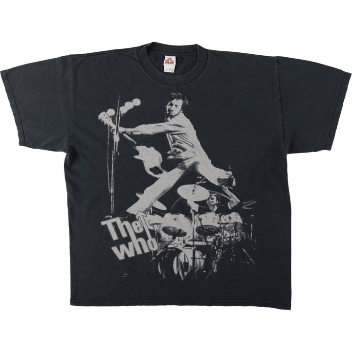 2000'S ALSTYLE THE WHO Band T-shirt, Men's XL equivalent cotton Charcoal Vintage Second Hand