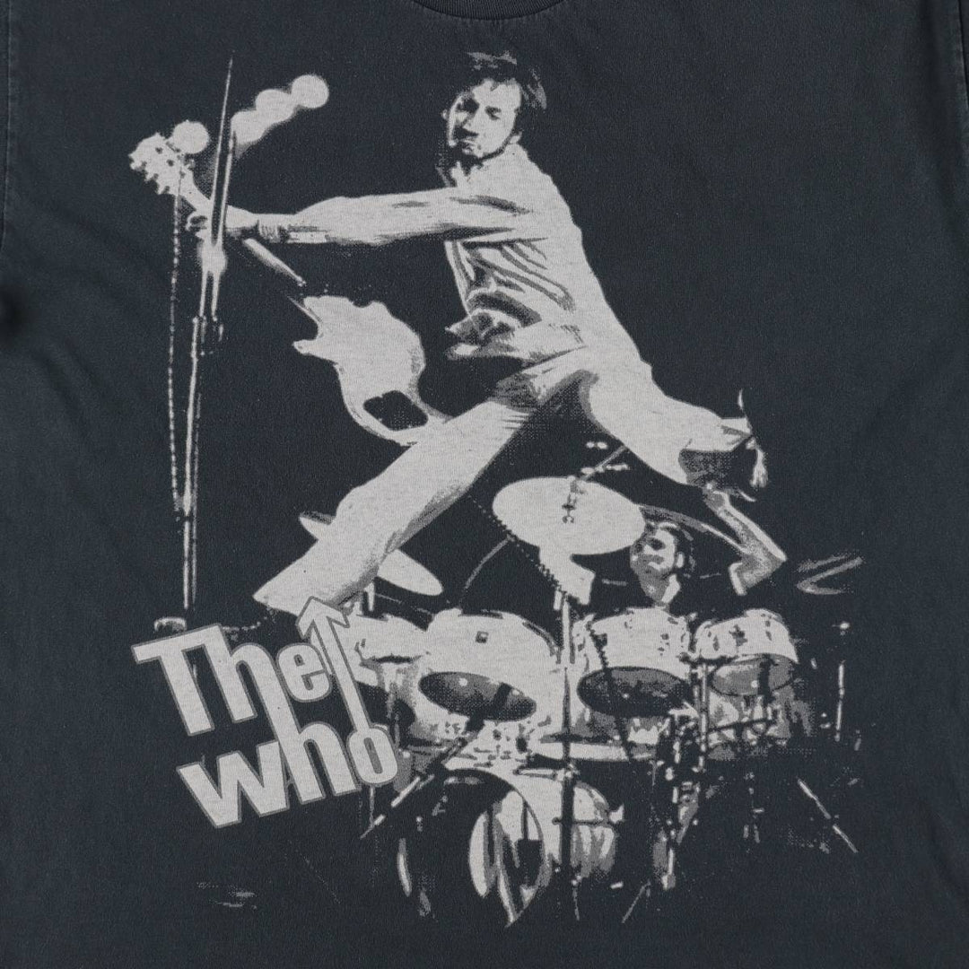 2000'S ALSTYLE THE WHO Band T-shirt, Men's XL equivalent cotton Charcoal Vintage Second Hand