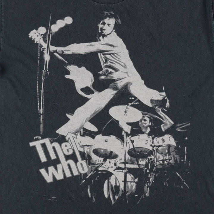 2000'S ALSTYLE THE WHO Band T-shirt, Men's XL equivalent cotton Charcoal Vintage Second Hand