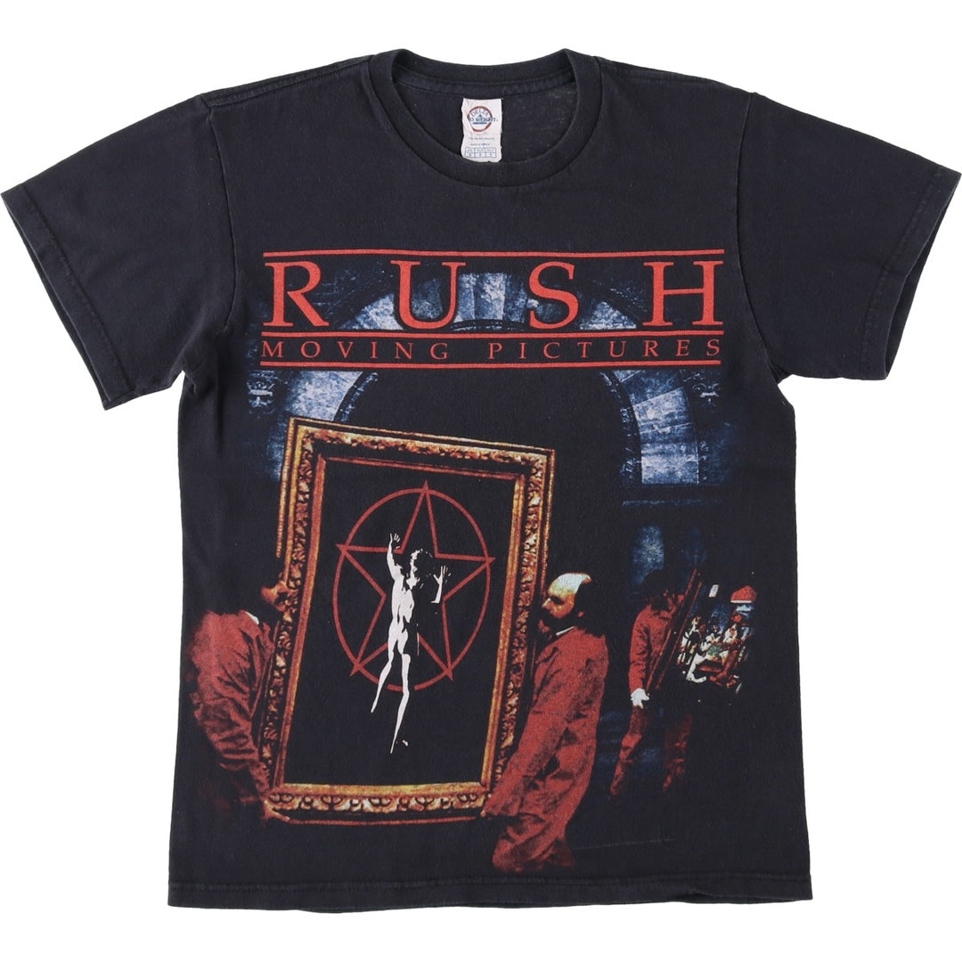 Delta Rush Band T-Shirt (Men's Size S) cotton black type Vintage Second Hand