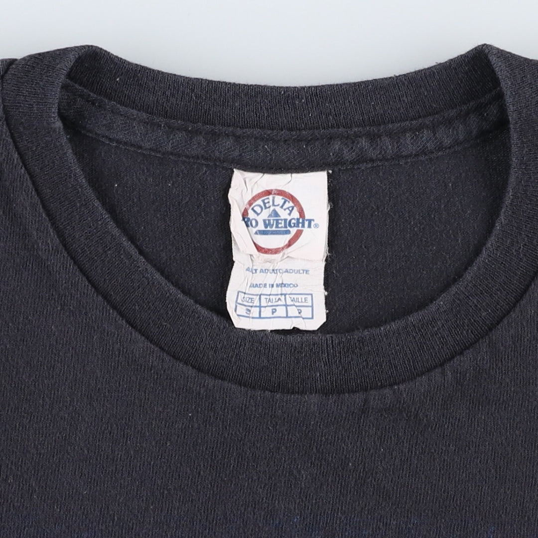Delta Rush Band T-Shirt (Men's Size S) cotton black type Vintage Second Hand