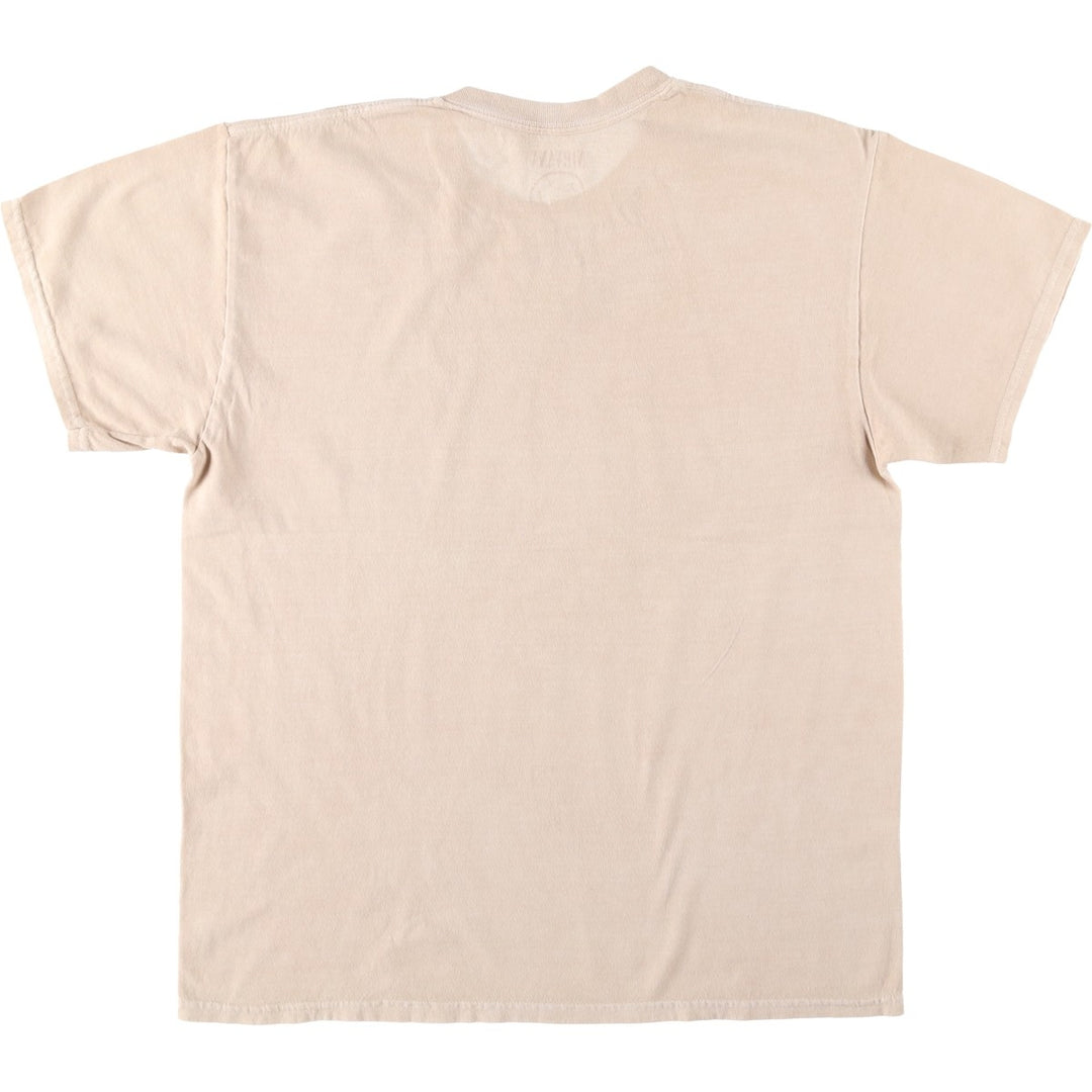 NIRVANA Nirvana Band T-shirt, Band T, Men's M size cotton beige type brown Vintage Second Hand
