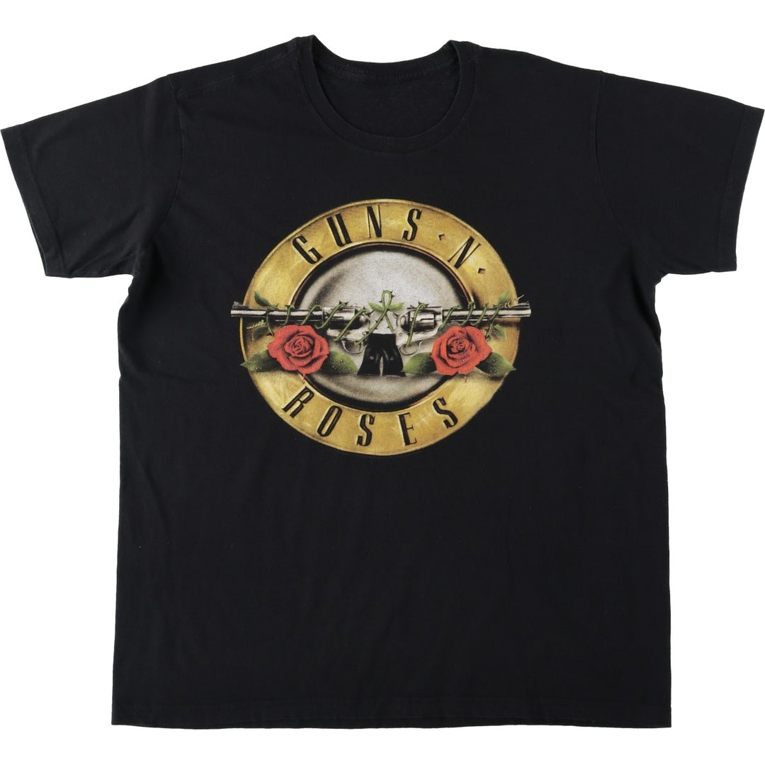 GUNS N' ROSES Guns N' Roses Band T-Shirt Band Tee Men's XL unclear black type Vintage Second Hand