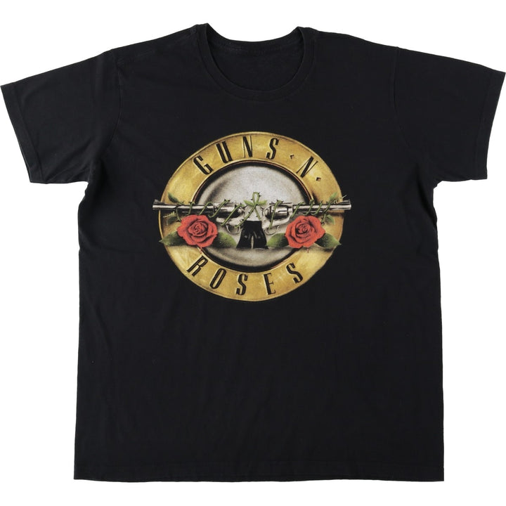 GUNS N' ROSES Guns N' Roses Band T-Shirt Band Tee Men's XL unclear black type Vintage Second Hand