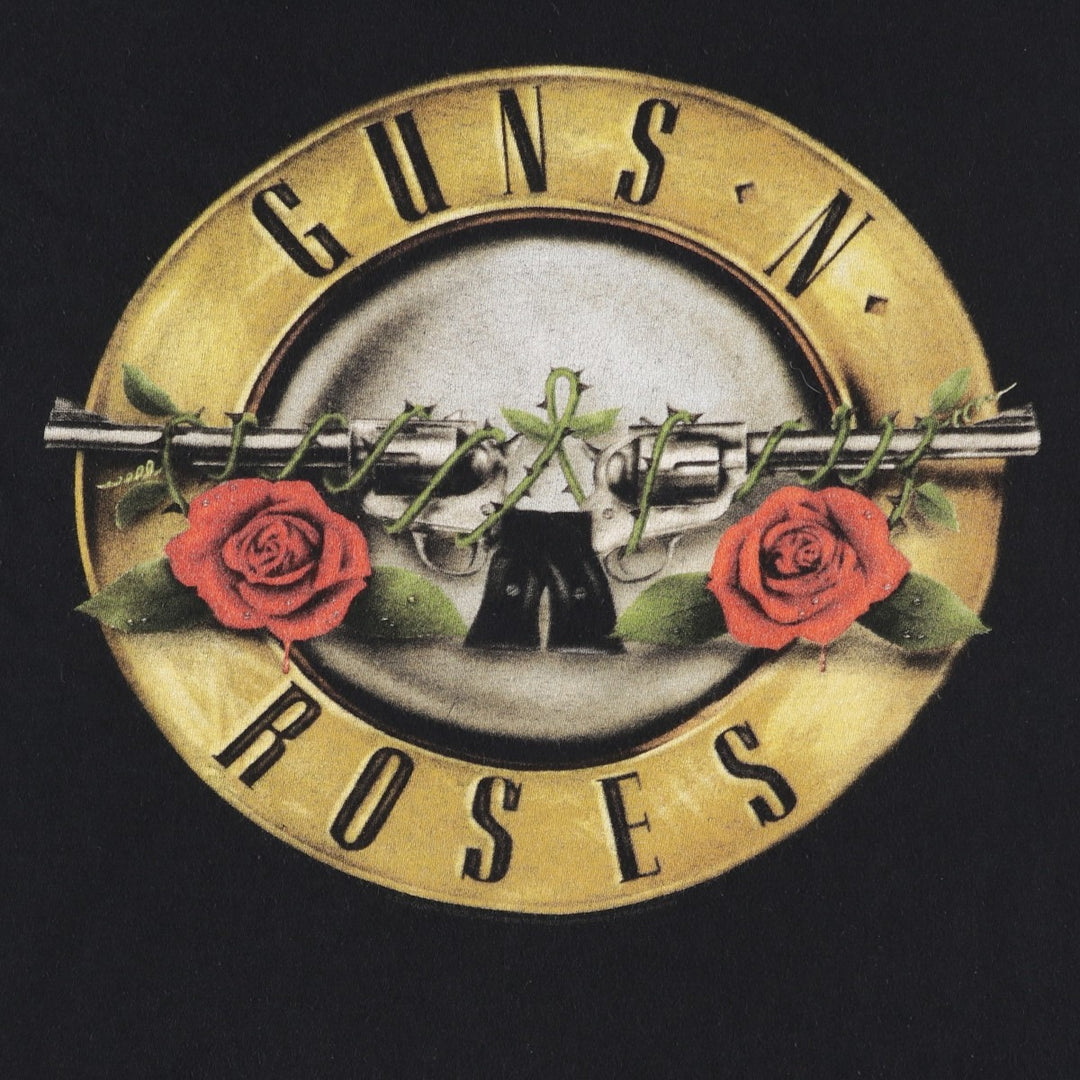 GUNS N' ROSES Guns N' Roses Band T-Shirt Band Tee Men's XL unclear black type Vintage Second Hand