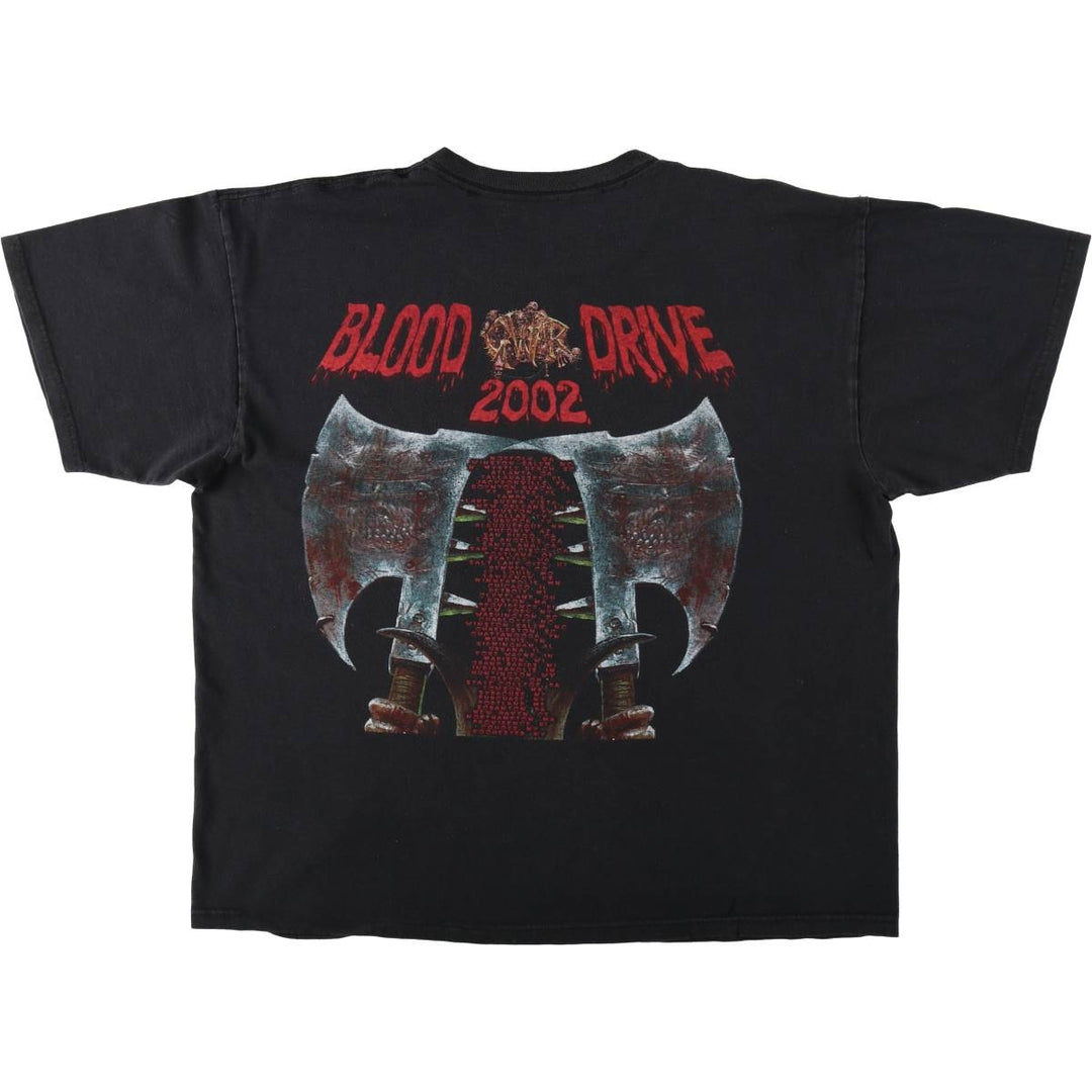 GWAR Blood Drive 2002 Band T-Shirt (Men's XL equivalent) unclear black type Vintage Second Hand