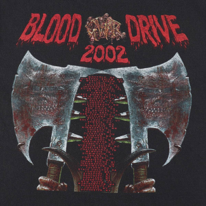 GWAR Blood Drive 2002 Band T-Shirt (Men's XL equivalent) unclear black type Vintage Second Hand
