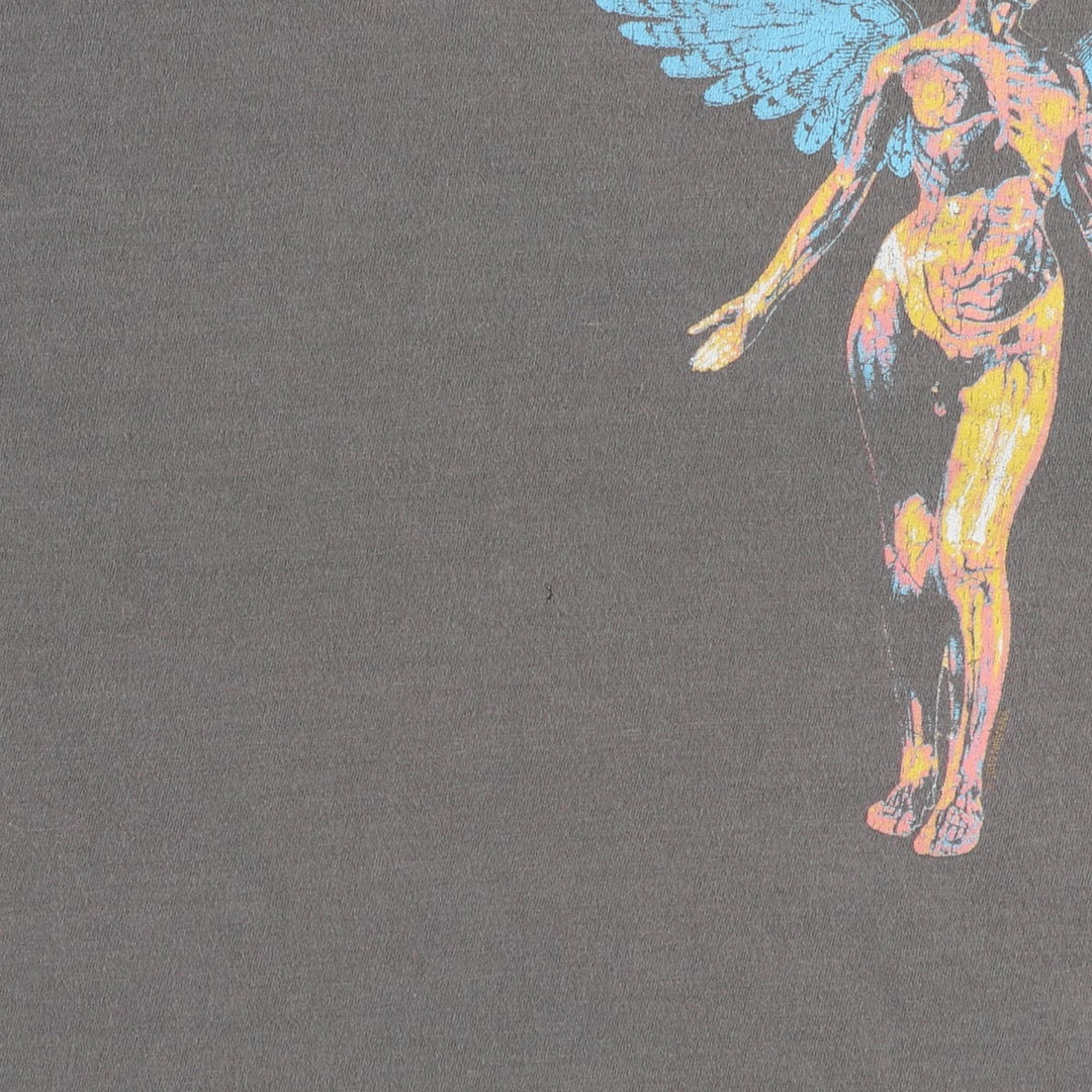 NIRVANA band t-shirt, men's size XXL equivalent. cotton Charcoal Vintage Second Hand