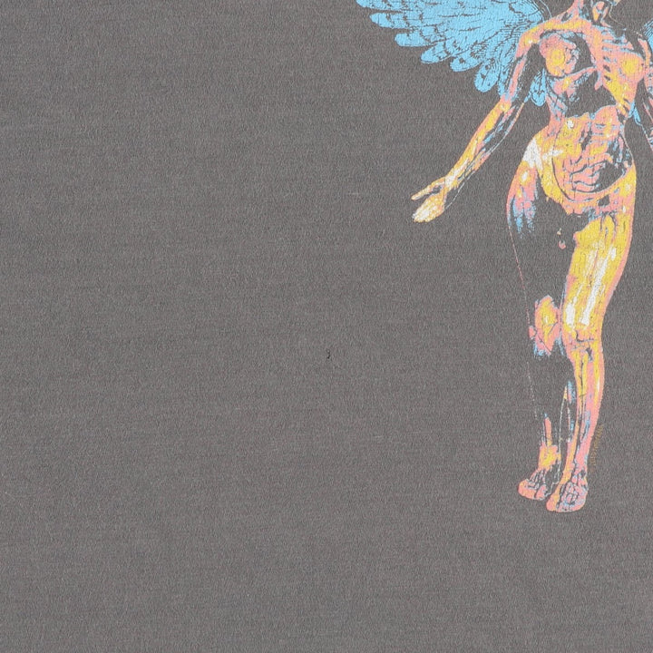 NIRVANA band t-shirt, men's size XXL equivalent. cotton Charcoal Vintage Second Hand