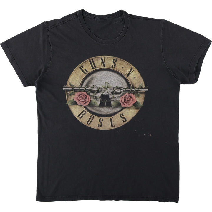 GUNS N' ROSES Guns N' Roses Band T-Shirt Band Tee Men's XL unclear black type Vintage Second Hand