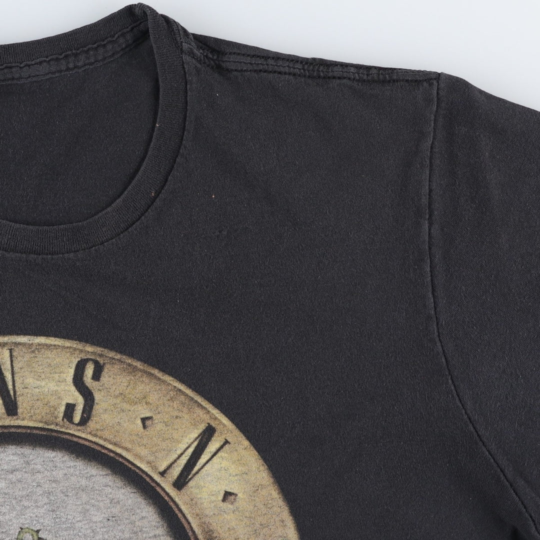 GUNS N' ROSES Guns N' Roses Band T-Shirt Band Tee Men's XL unclear black type Vintage Second Hand