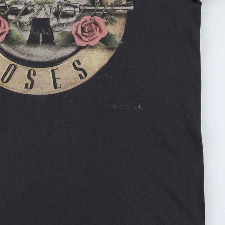 GUNS N' ROSES Guns N' Roses Band T-Shirt Band Tee Men's XL unclear black type Vintage Second Hand