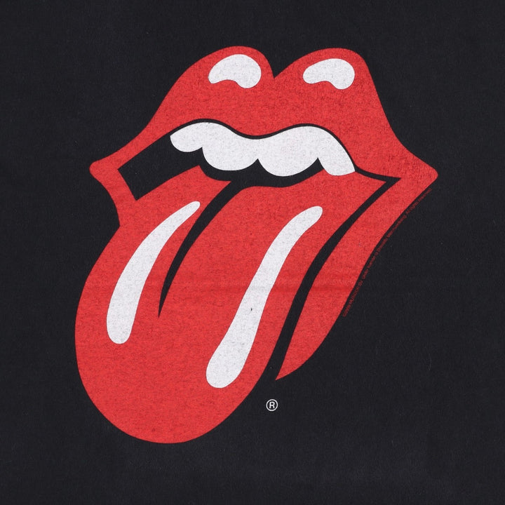 The Rolling Stones Band T-shirt, Band T, Men's L size cotton black type Vintage Second Hand