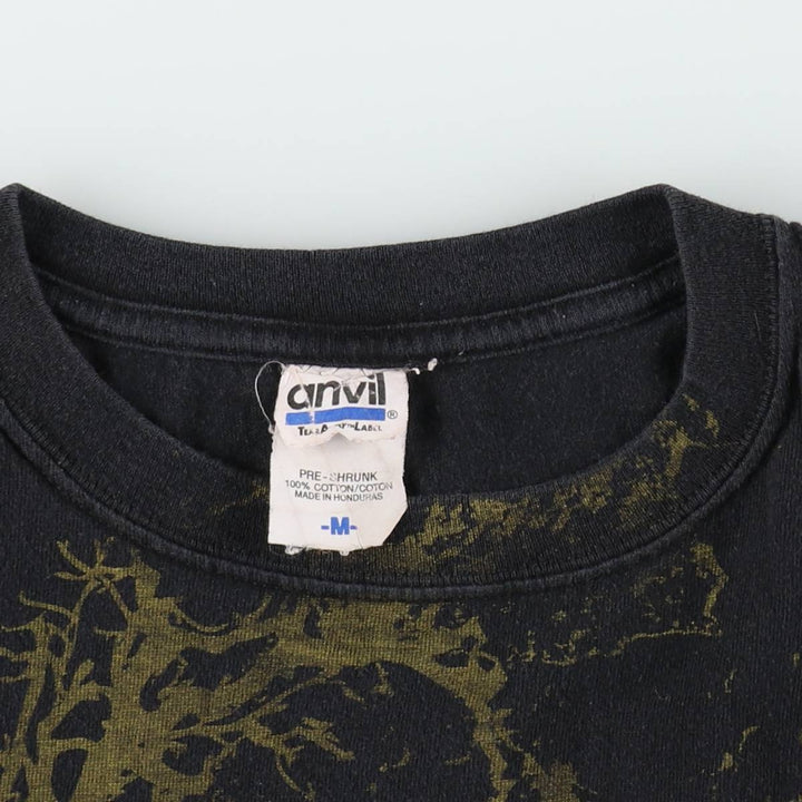 Anvil KORN Band T-shirt (Men's size M) cotton black type Vintage Second Hand