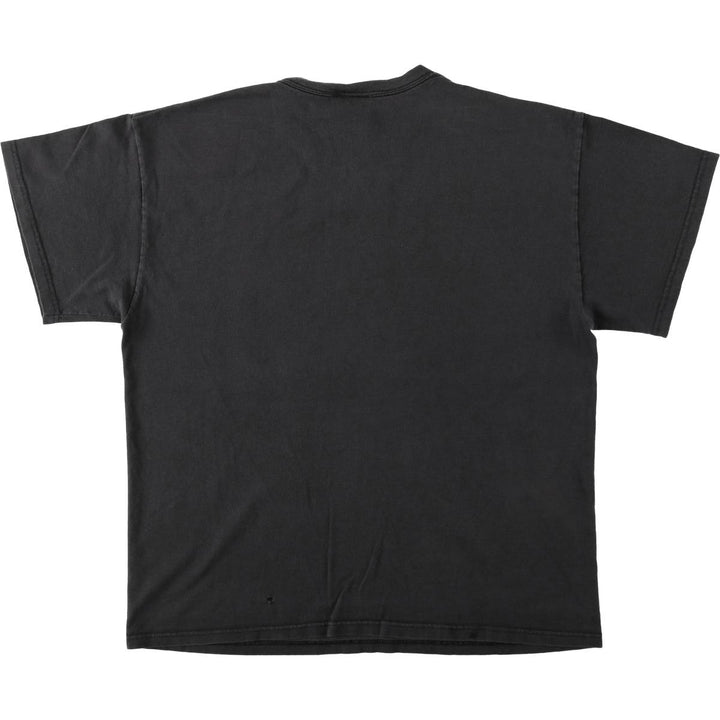 00'S Zion BOB MARLEY Band T-shirt, USA made, Men's L size cotton black type Vintage Second Hand