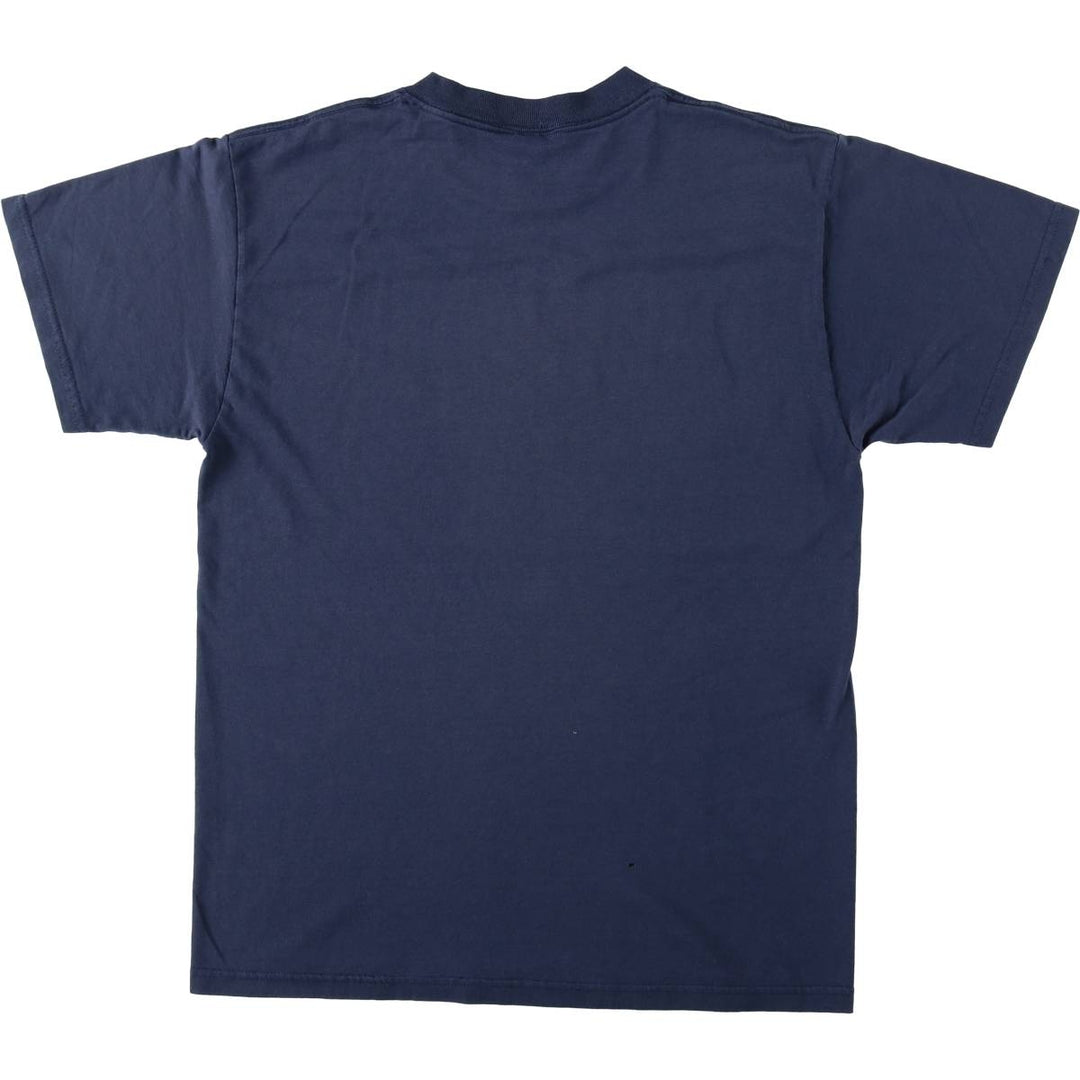 DEFTONES Skull Pattern Floral Band T-Shirt (Men's XL equivalent) unclear navy blue type Vintage Second Hand