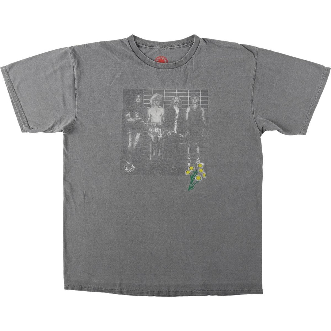 RED HOT CHILI PEPPERS Red Hot Chili Peppers Band T-shirt Band T Men's L size cotton gray type Vintage Second Hand