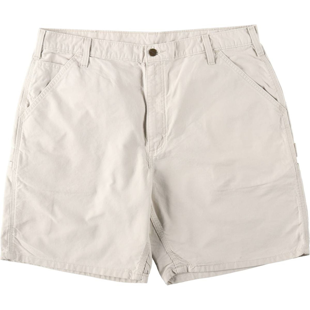Carhartt Duck Canvas Painter Shorts, Men's W38 (approx.) unclear ivory Vintage Second Hand