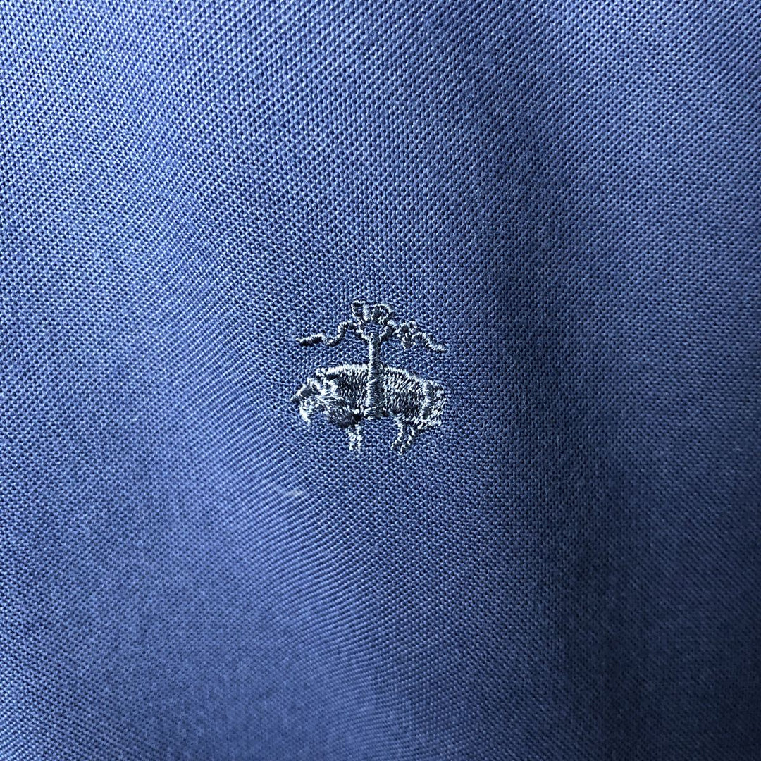 Brooks Brothers 346 long sleeve button-down shirt, men's size L Supima Cotton blue type Vintage Second Hand