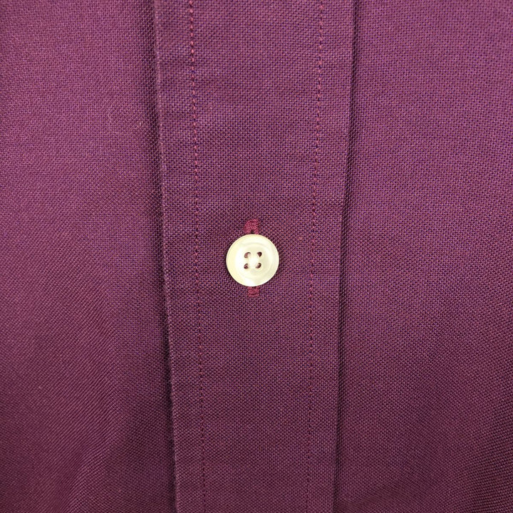 Brooks Brothers 1818 REGENT Long Sleeve Button Down Shirt Men's XL Supima Cotton burgundy type Vintage Second Hand