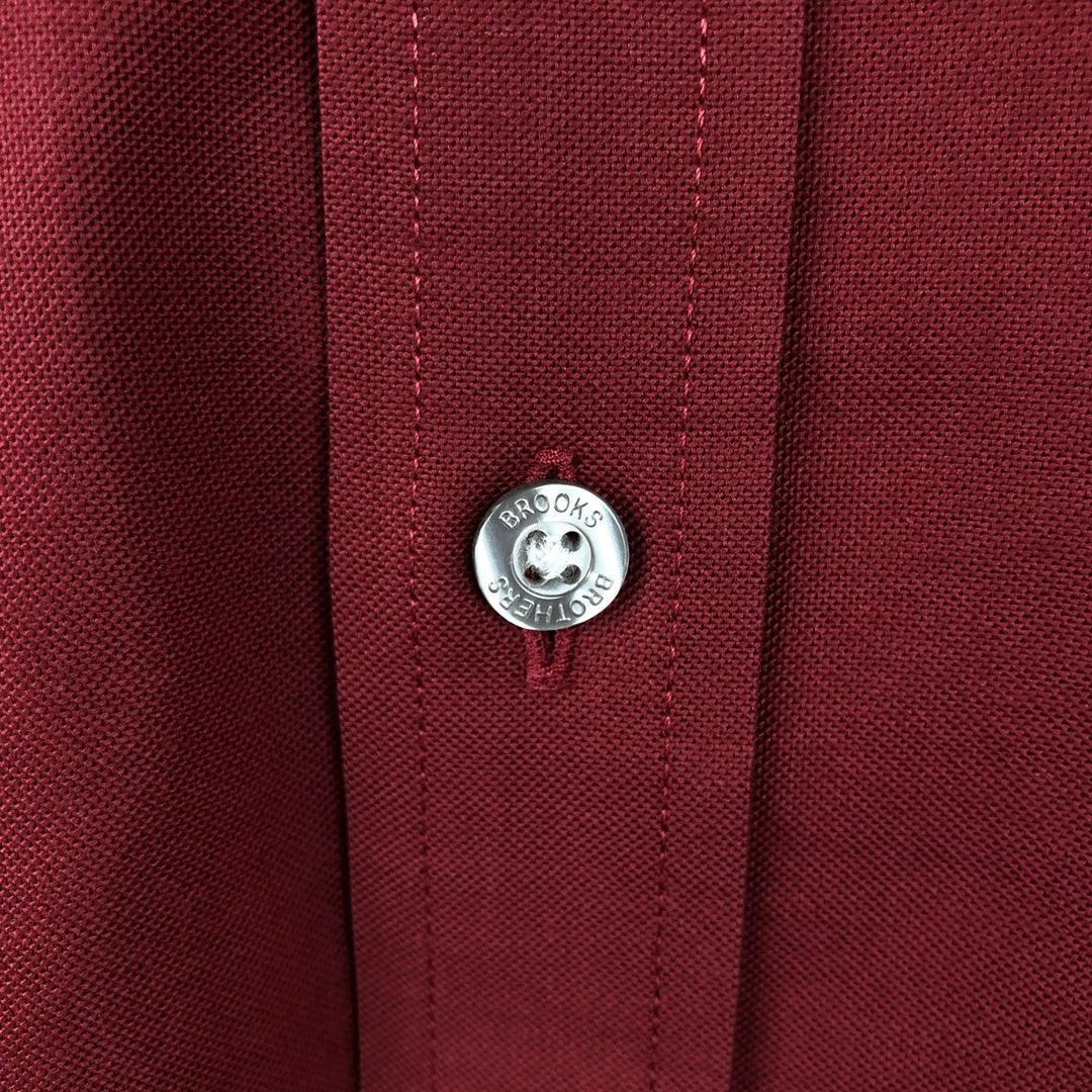 Brooks Brothers Est.1818 REGENT FIT Long-Sleeve Button-Down Shirt, Men's Size L (approx.) cotton red type Vintage Second Hand