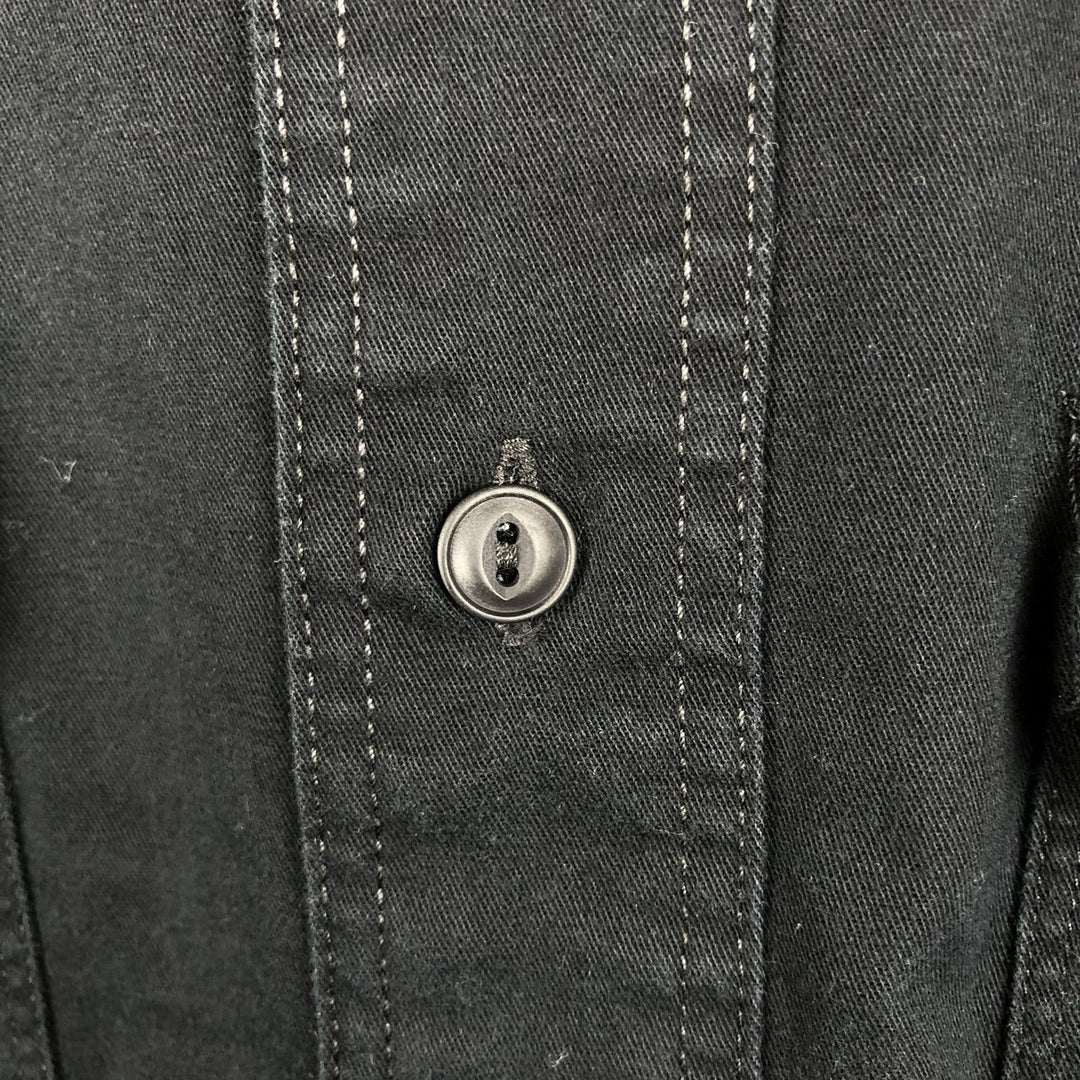 90'S GAP (Old GAP) Long-Sleeve Cotton Shirt, Men's Size S (Equivalent), Vintage cotton black type Vintage Second Hand