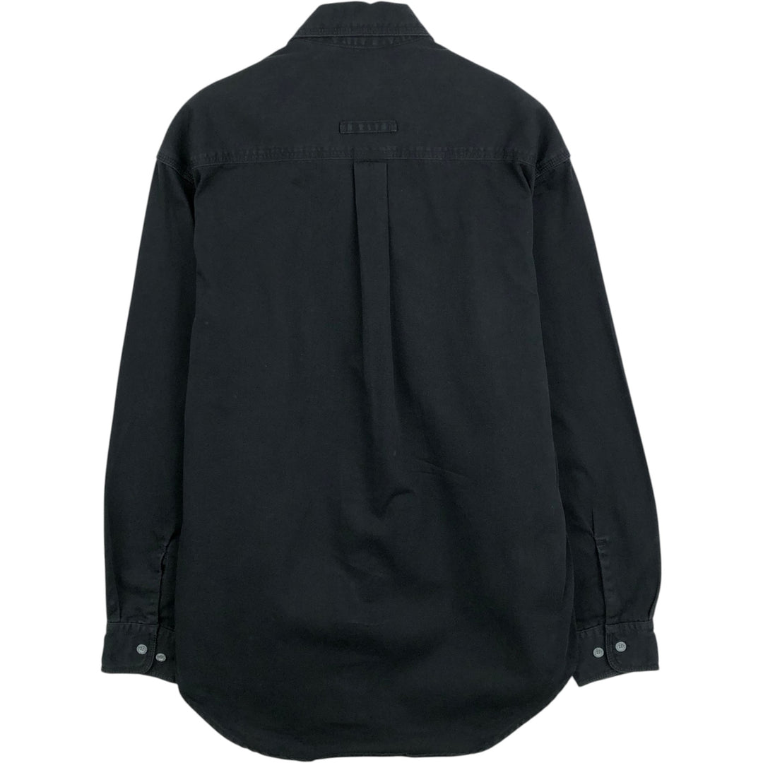 90'S GAP (Old GAP) Long-Sleeve Cotton Shirt, Men's Size S (Equivalent), Vintage cotton black type Vintage Second Hand