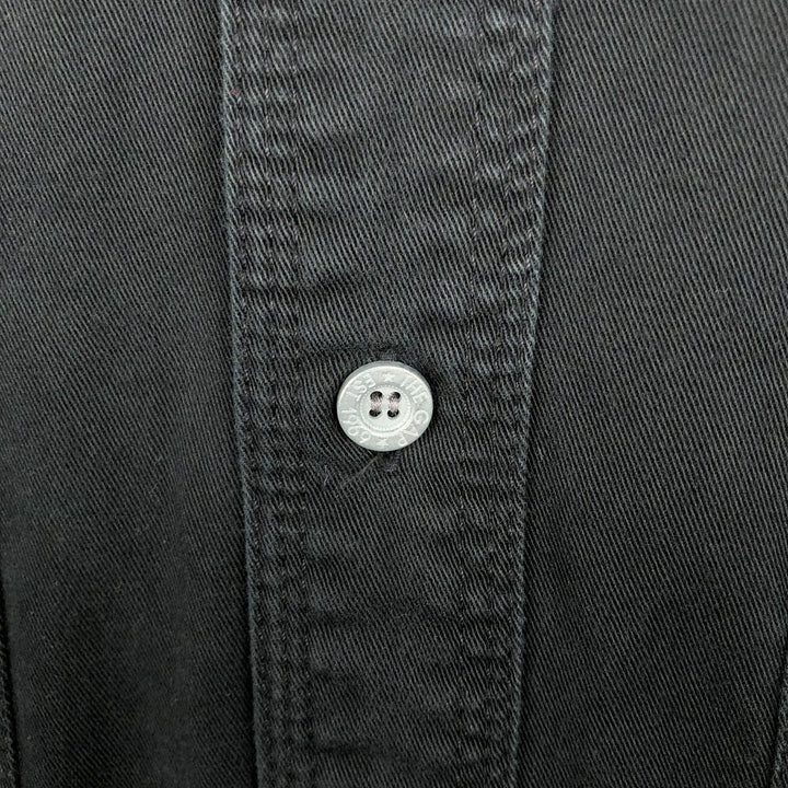 90'S GAP (Old GAP) Long-Sleeve Cotton Shirt, Men's Size S (Equivalent), Vintage cotton black type Vintage Second Hand