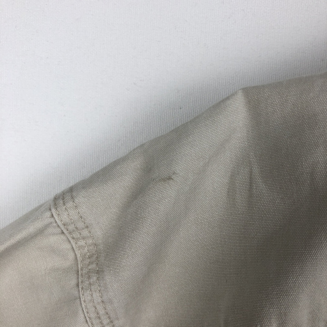 90'S GAP Old Gap Long Sleeve Cotton Shirt Men's L Size Vintage cotton Beige type Vintage Second Hand