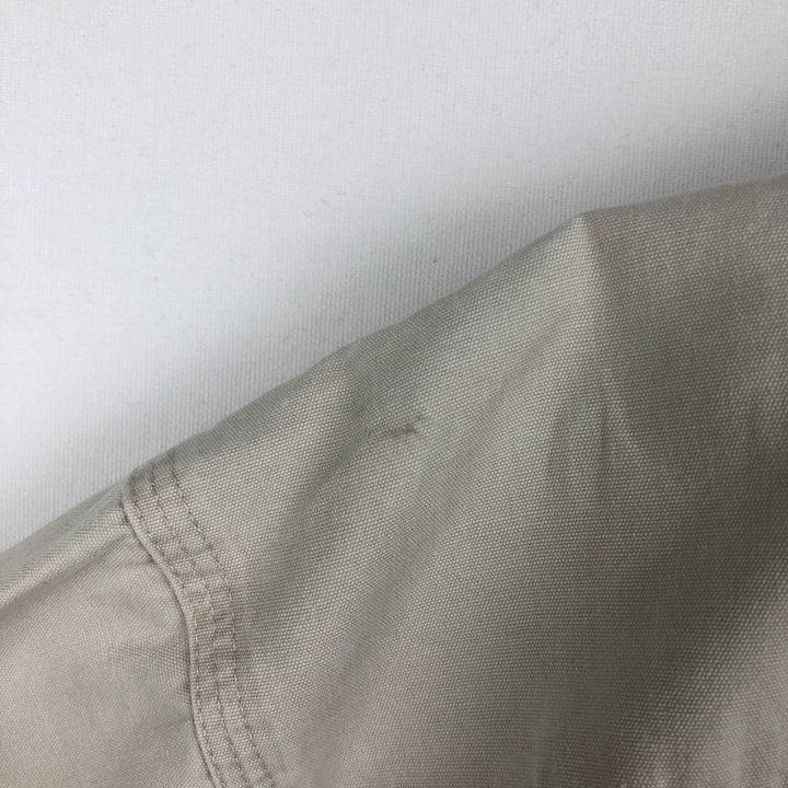 90'S GAP Old Gap Long Sleeve Cotton Shirt Men's L Size Vintage cotton Beige type Vintage Second Hand