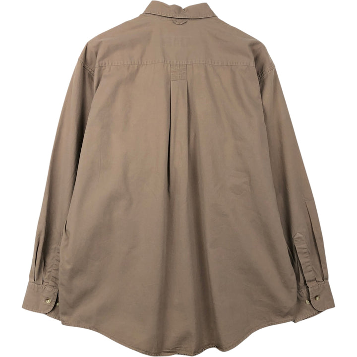 Timberland long-sleeved cotton shirt, men's size M (approximately equivalent). cotton Beige type Vintage Second Hand