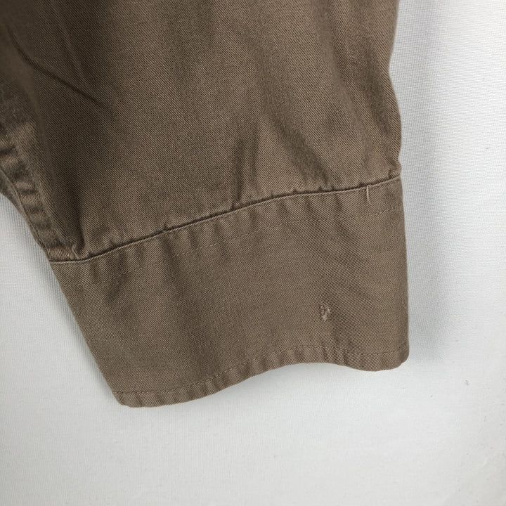 Timberland long-sleeved cotton shirt, men's size M (approximately equivalent). cotton Beige type Vintage Second Hand