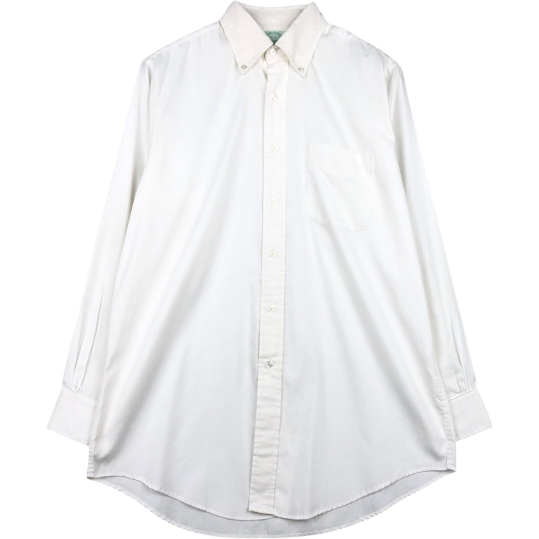 80s-90'S Brooks Brothers Est.1818 Long Sleeve Button Down Shirt Made in USA Men's M Vintage cotton white type Vintage Second Hand