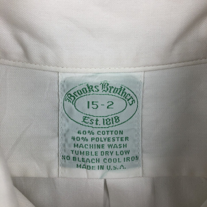 80s-90'S Brooks Brothers Est.1818 Long Sleeve Button Down Shirt Made in USA Men's M Vintage cotton white type Vintage Second Hand