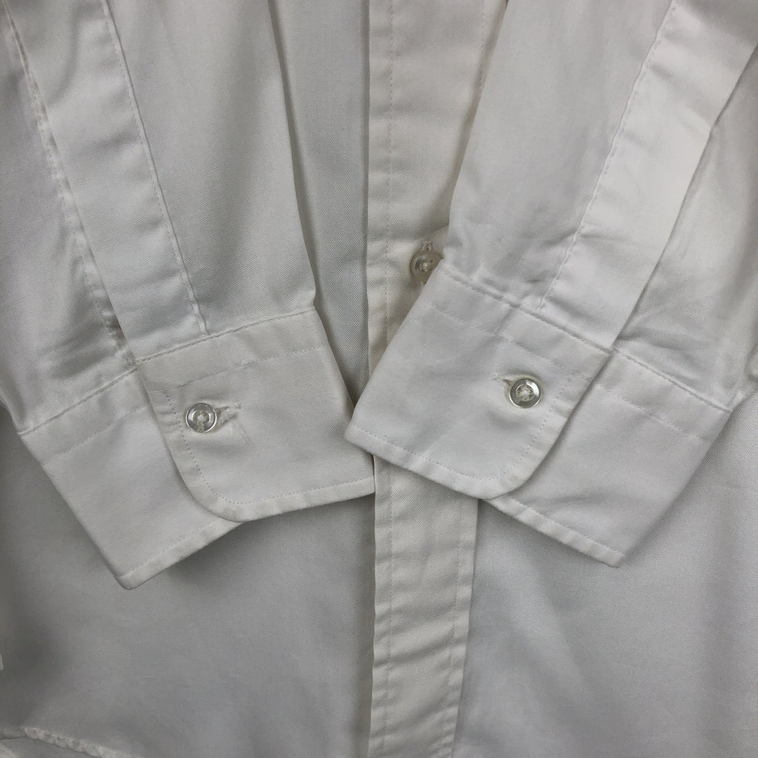 80s-90'S Brooks Brothers Est.1818 Long Sleeve Button Down Shirt Made in USA Men's M Vintage cotton white type Vintage Second Hand
