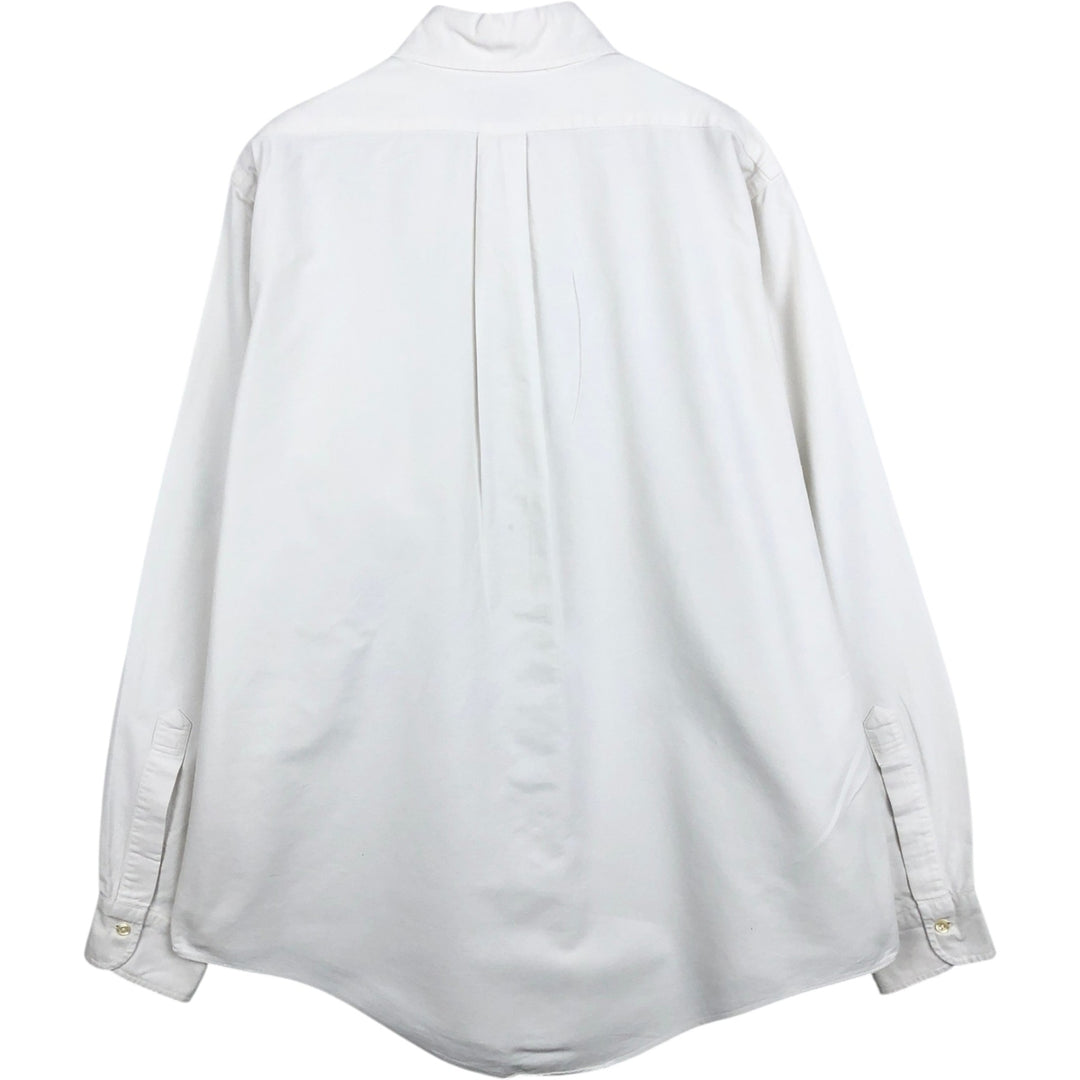 Brooks Brothers long sleeve button down shirt made in USA, size L for men cotton white type Vintage Second Hand