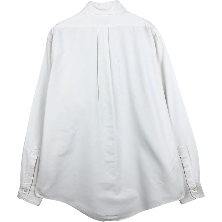 Brooks Brothers long sleeve button down shirt made in USA, size L for men cotton white type Vintage Second Hand