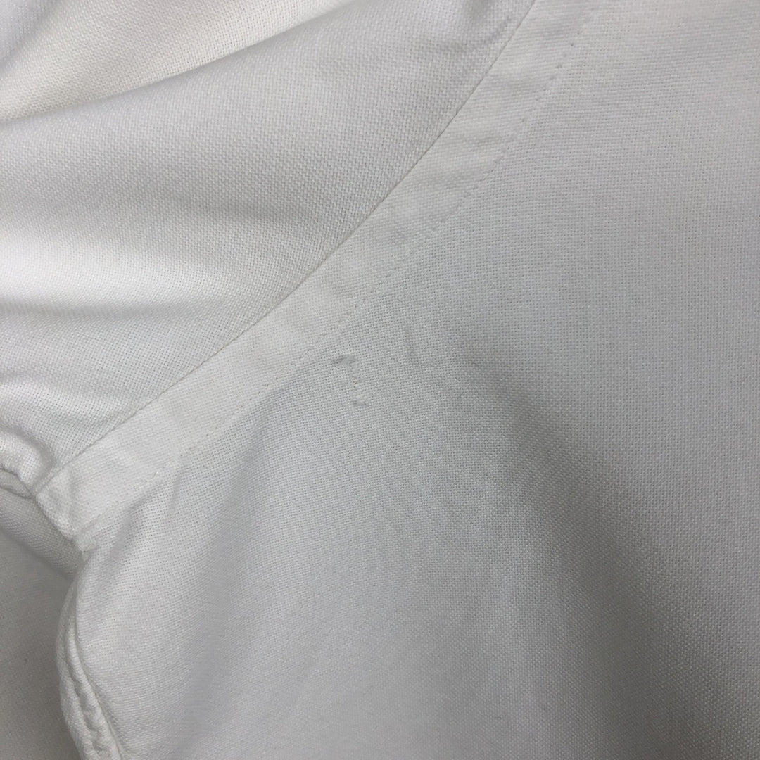 Brooks Brothers long sleeve button down shirt made in USA, size L for men cotton white type Vintage Second Hand