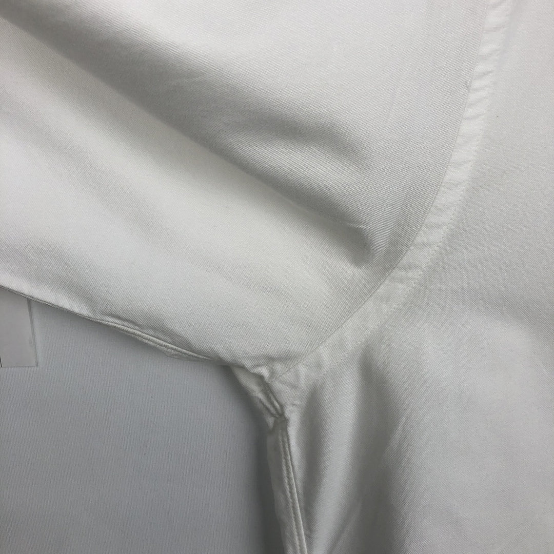 Brooks Brothers Long-Sleeve Button-Down Shirt, Made in USA, Men's Size L (Equivalent), Oxford Fabric Supima Cotton white type Vintage Second Hand