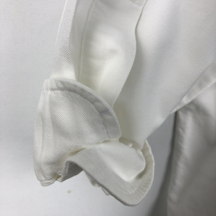 Brooks Brothers Long-Sleeve Button-Down Shirt, Made in USA, Men's Size L (Equivalent), Oxford Fabric Supima Cotton white type Vintage Second Hand
