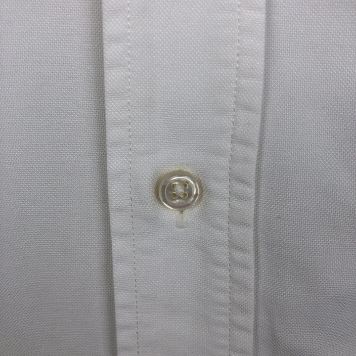 80s-90'S Brooks Brothers MAKERS MILANO Long-Sleeve Button-Down Shirt, Made in USA, Men's Size M (Equivalent), Vintage Supima Cotton white type Vintage Second Hand