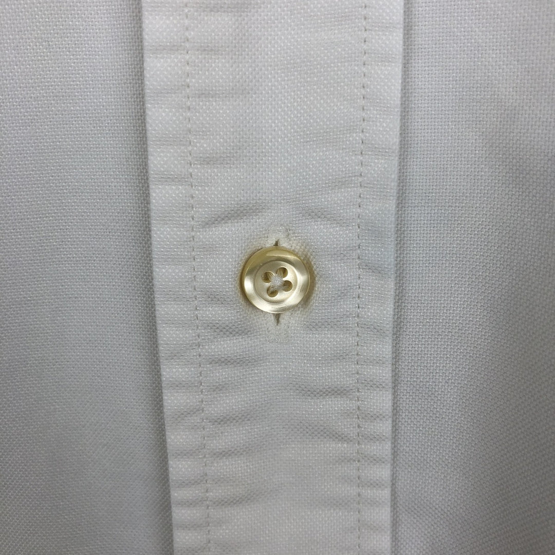 80s-90'S Brooks Brothers Est.1818 Traditional Fit Long-Sleeve Button-Down Shirt, Made in USA, Men's Size L (Equivalent), Vintage Supima Cotton white type Vintage Second Hand