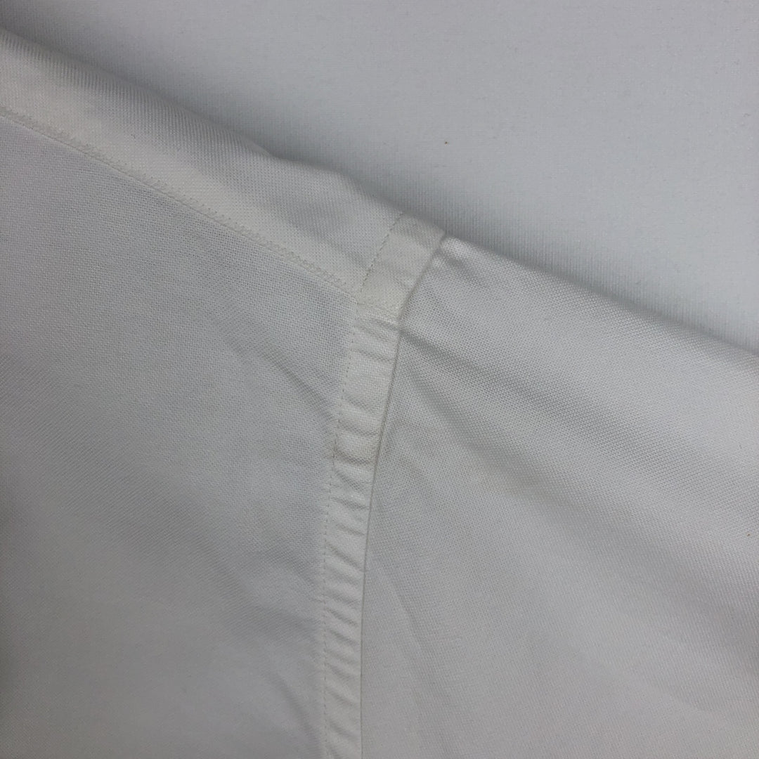 80s-90'S Brooks Brothers Est.1818 Traditional Fit Long-Sleeve Button-Down Shirt, Made in USA, Men's Size L (Equivalent), Vintage Supima Cotton white type Vintage Second Hand