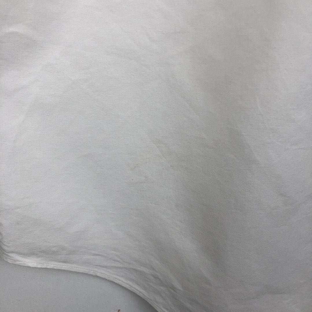 80s-90'S Brooks Brothers Est.1818 Traditional Fit Long-Sleeve Button-Down Shirt, Made in USA, Men's Size L (Equivalent), Vintage Supima Cotton white type Vintage Second Hand